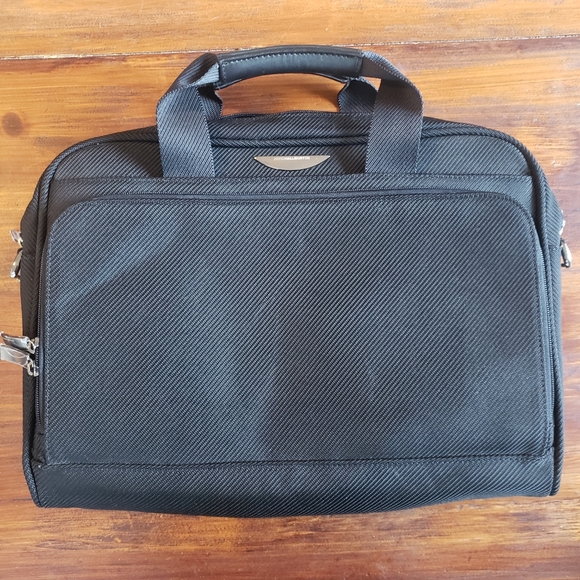 Zero Haliburton laptop briefcase black bag - Picture 1 of 7
